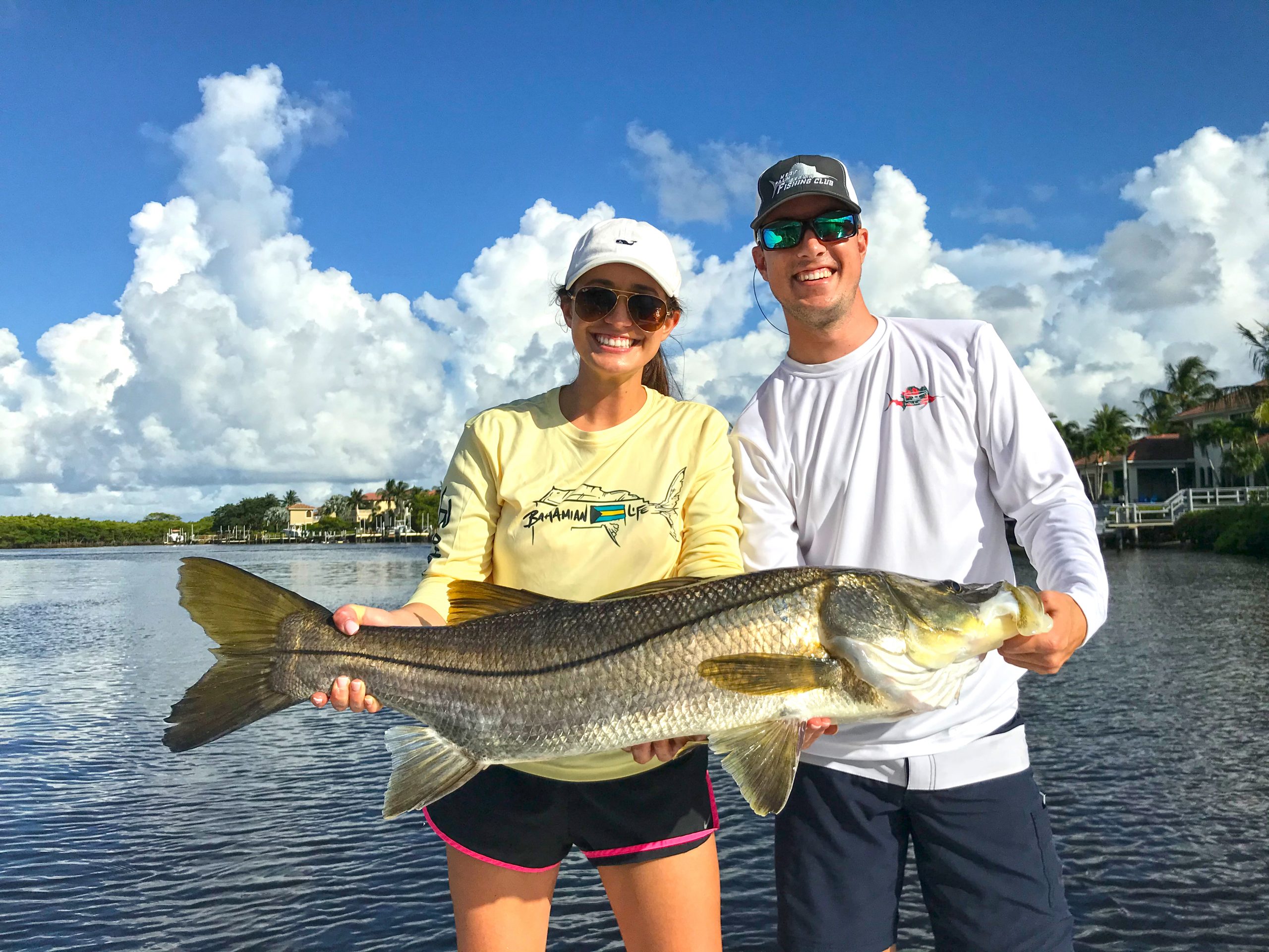 Kelsey Hagan 22 lb snook on 12 gen with an artifical lure in the Lox River on 7-19-20